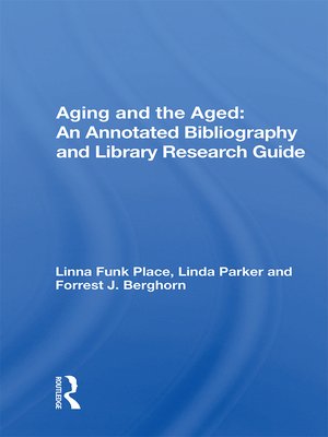cover image of Aging and the Aged